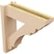 Ekena Millwork 6-in W x 16-in D x 20-in H Olympic Slat Rough Cedar Woodgrain TimberThane Outlooker, Primed Tan OUTUR060X16X20OLY24RCPR - alternate 3